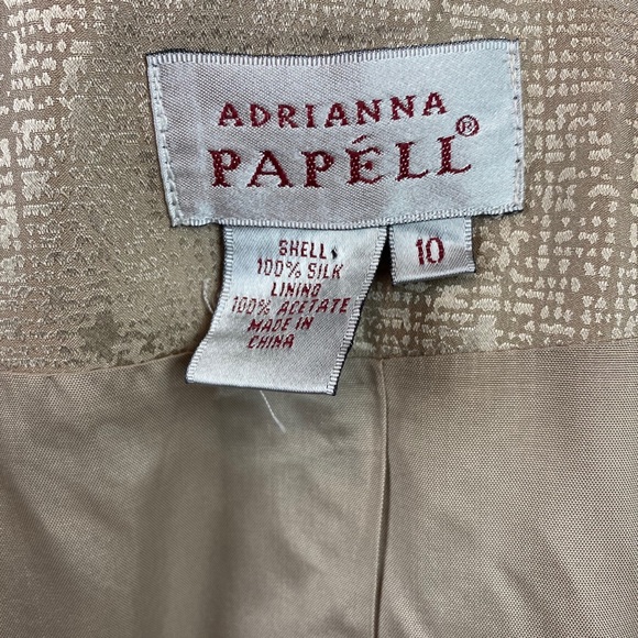 Adrianna Papéll Vintage Silk Suit Embroidered - Picture 8 of 9